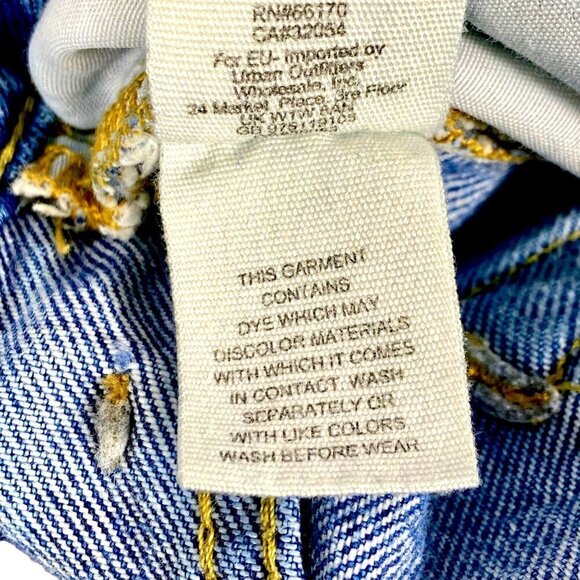 We The Free People Lita Jeans Womens 25 Blue Distressed High Rise Cropped Denim - Picture 12 of 13